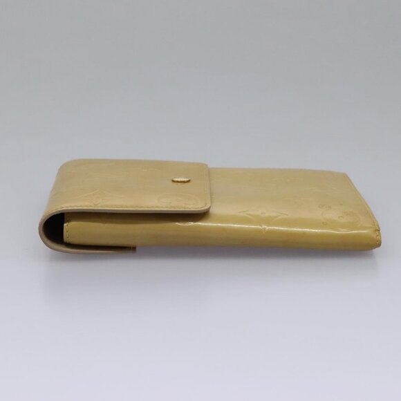 LOUIS VUITTON Monogram Vernis Walker Wallet Beige LV Auth - Picture 4 of 14